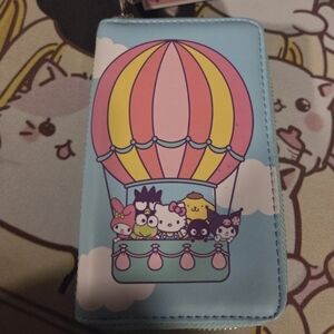 Loungefly Blue and Pink Hot Air Balloon Wallet